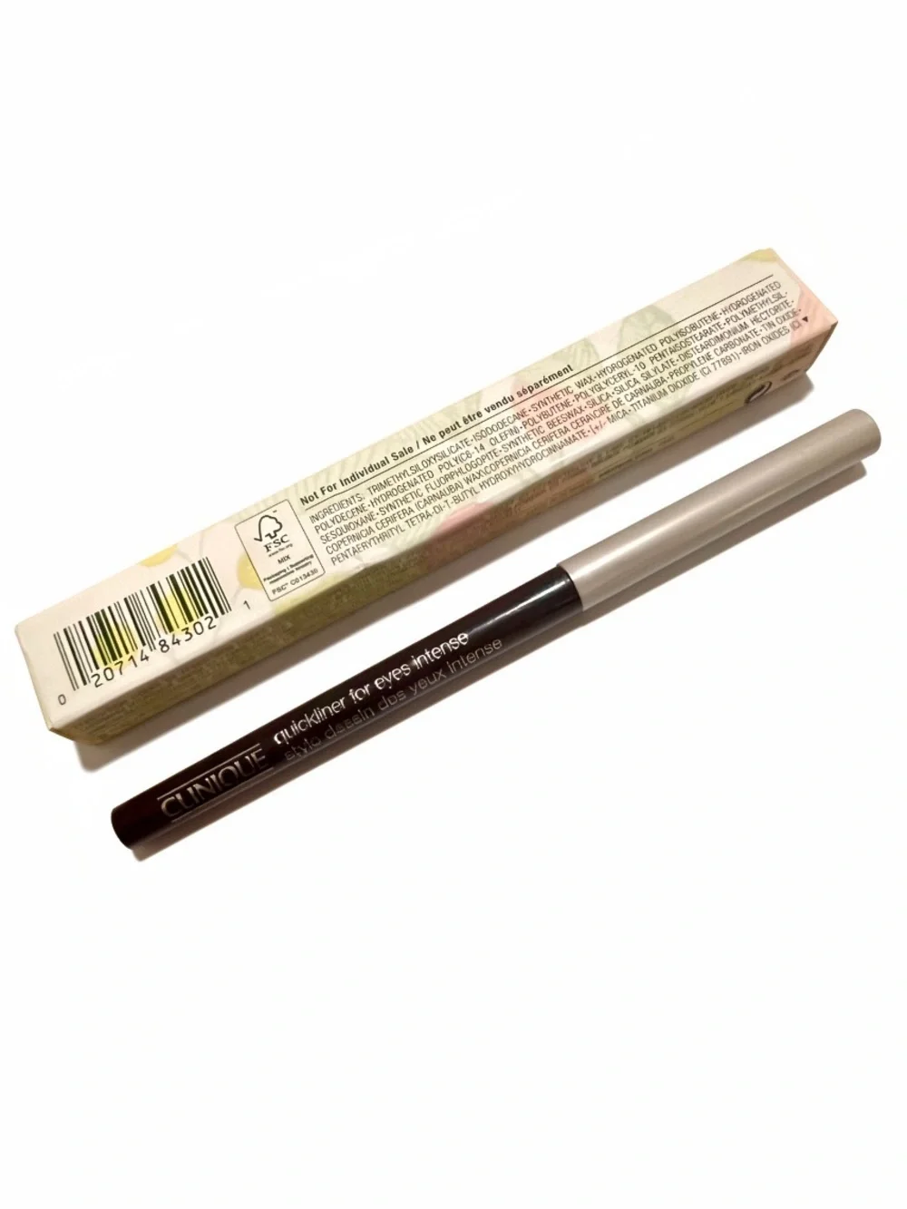 CLINIQUE Quickliner For Eyes 01 Intense Black Eyeliner 0.05 oz/0.14g NIB